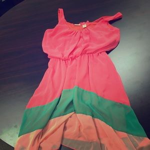 Daytrip Pink/Green Dress
